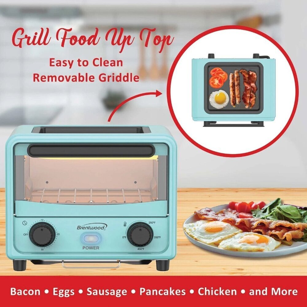 Brentwood 101-Oz. (3 L) 500-Watt Stainless Steel Mini Toaster Oven New in Box​​ - Picture 3 of 8